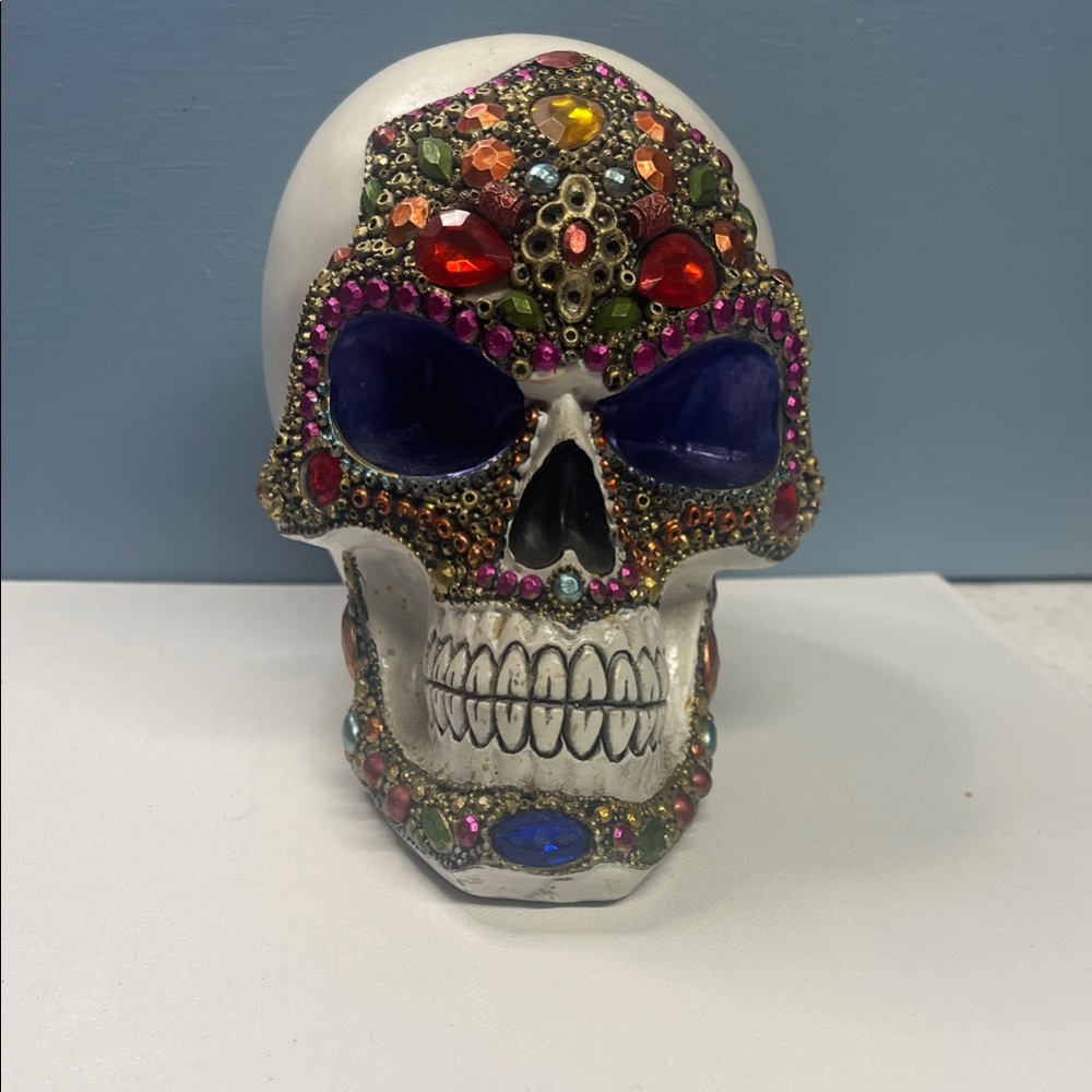 RAINFOREST Bejeweled Skull with Colorful Accents